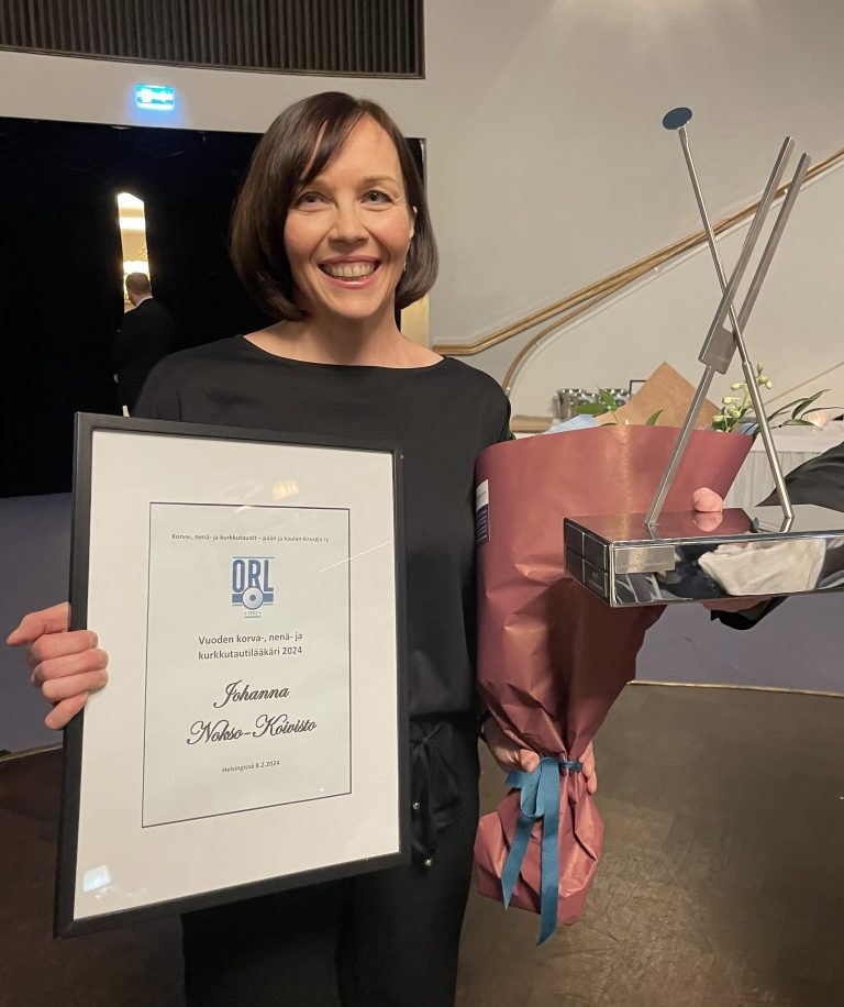 Johanna Nokso-Koivisto valittu vuoden 2024 KNK-lääkäriksi